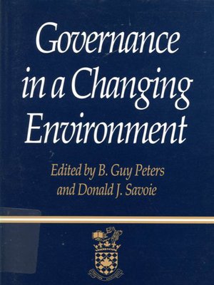 cover image of Governance in a Changing Environment